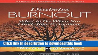 [Popular] Diabetes Burnout: What to Do When You Can t Take It Anymore Hardcover Free