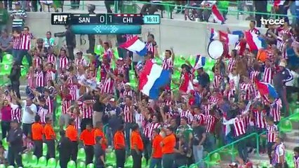 SANTOS VS CHIVAS 0-1 GOL Y PENAL FALLADO MARCO BUENO JORNADA 5 LIGA MX APERTURA 2016