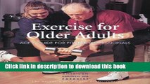 [Popular] Exercise for Older Adults Paperback Online