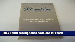 [Popular] Physical Activity And Aging (Aape No 22) Hardcover Online