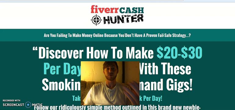Fiverr Cash Hunter Video Review Make Money Online in 2016