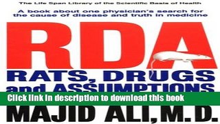 [Popular] RDA: Rats, Drugs   Assumptions Paperback Free