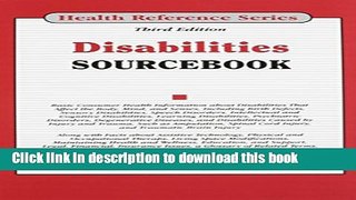 [Popular] Disabilities Sourcebook: Basic Consumer Health Information about Disabilities That