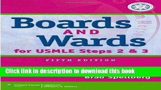 [Popular Books] Boards   Wards for USMLE Steps 2   3 (Boards and Wards Series) Free Online
