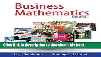 [Download] Business Mathematics (13th Edition) Paperback Online