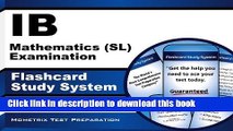[Popular Books] IB Mathematics (SL) Examination Flashcard Study System: IB Test Practice