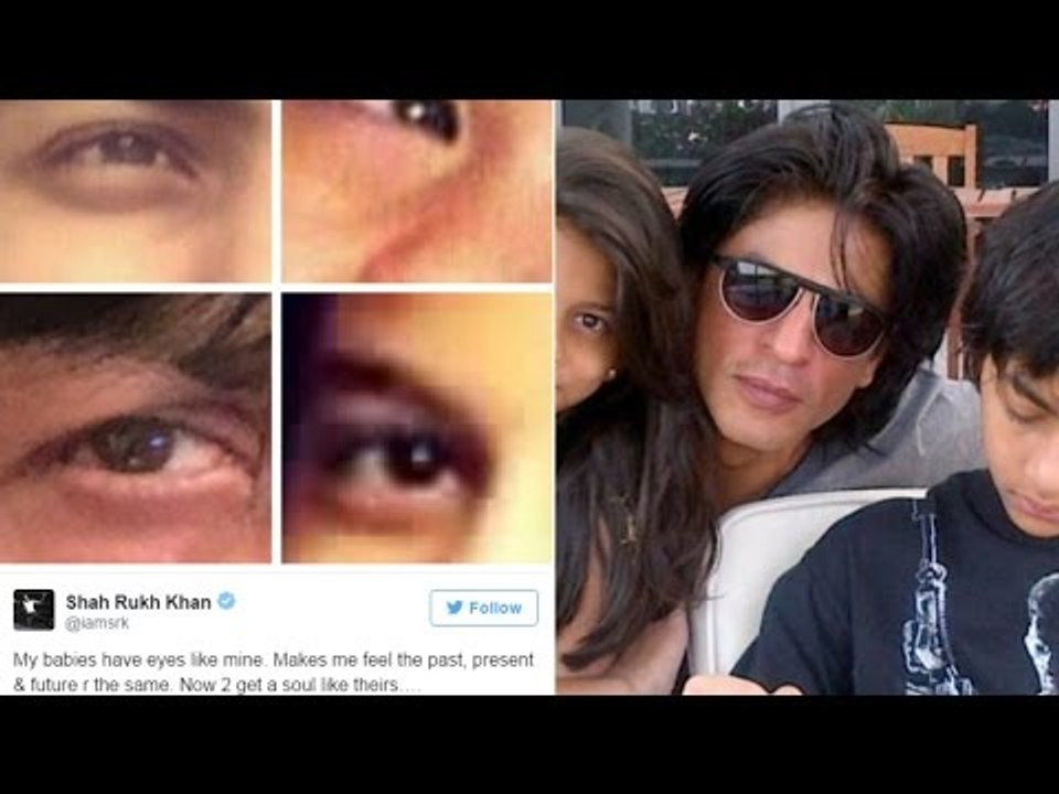 Shah Rukh Khan Says His Children Aryan, Suhana, AbRam Have Eyes Like Him !