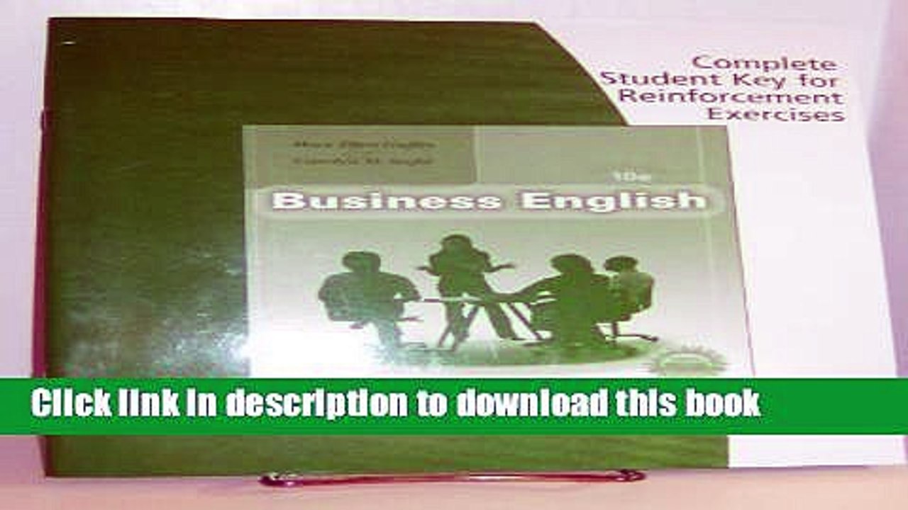[Download] Business English (Complete Student Key for Reinforcement Exercises) Hardcover Online