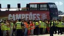 Сборная Португалии по футболу приземлилась в Лиссабоне