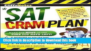 [Popular Books] CliffsNotes SAT Cram PlanÂ Â  [CLIFFSNOTES SAT CRAM PLAN] [Paperback] Free Online