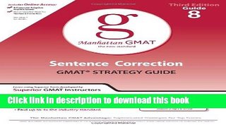 [Popular Books] Sentence Correction GMAT Preparation Guide (Manhattan GMAT Preparation Guide: