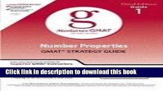 [Popular Books] Number Properties GMAT Preparation Guide (Manhattan GMAT Preparation Guide: Number