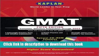 [PDF] Kaplan GMAT With CD-ROM, Fifth Edition (Gmat (Kaplan)(Book   Cdrom)) Free Online