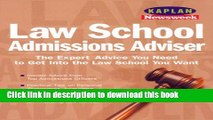 [Popular Books] Kaplan Newsweek Law School Admissions Adviser (Get Into Law School) Full Online