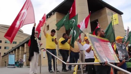 Rabia Katliamı Kanada'da Protesto Edildi