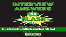 [Popular Books] Interview Answers in a Flash: 200 Flash Card-Style Questions and Answers to