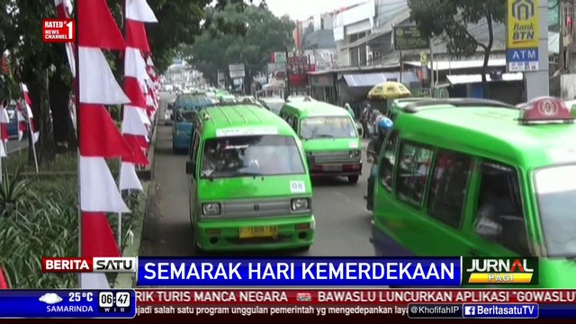 Bendera Merah Putih Hiasi Kota Bogor