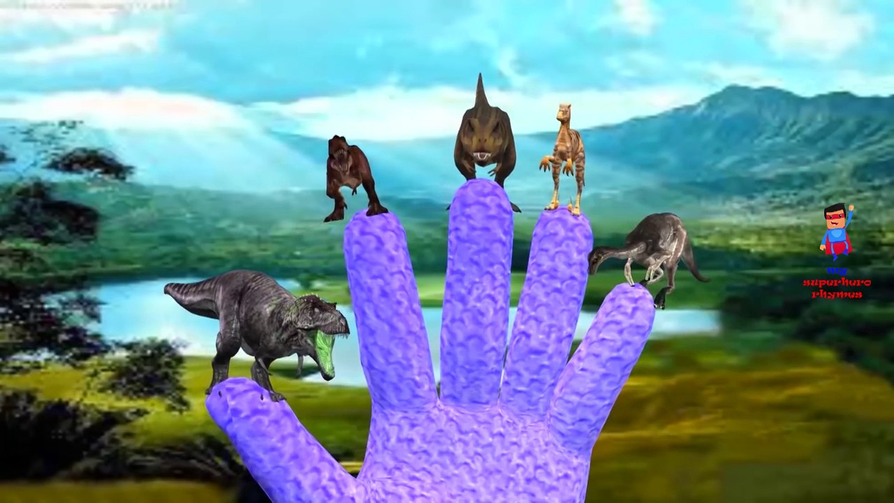 Dinosaurs Cartoons Singing Finger Family Children Nursery Rhymes Daddy ...