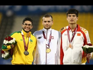 Men's 100m T47 | Victory Ceremony |  2015 IPC Athletics World Championships Doha