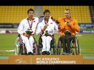 Men's 400m T54 | Victory Ceremony |  2015 IPC Athletics World Championships Doha