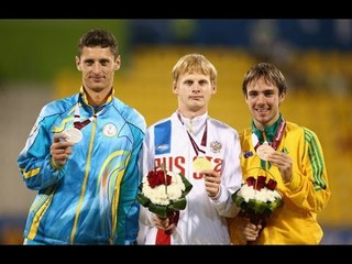 Men's long jump T36 | Victory Ceremony |  2015 IPC Athletics World Championships Doha