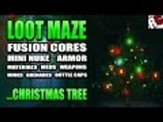 Fallout 4 - Loot Maze with Fusion Cores, Mini Nuke, Magazine, Meds,... and a christmas tree