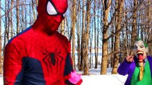 Spiderman & Frozen Elsa vs Joker! w_ Pink Spidergirl, SpiderElsa vs Poison Ivy & Maleficent & Prank