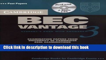 [Download] Cambridge BEC Vantage 3 Self Study Pack Hardcover Online
