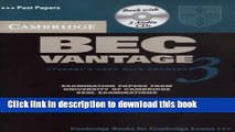 [Download] Cambridge BEC Vantage 3 Self Study Pack Hardcover Online