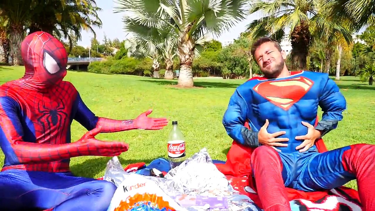 Spiderman Superman vs joker - Superman Poo surprise eggs - Fun Superhero in Real Life