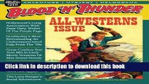 [Download] Blood  n  Thunder: Winter 2012: All-Westerns Double Issue (Volume 32) Kindle Free