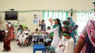 Tableau performed by AURA’s Cerebral Palsy and street children “ SHUKRIYA PAKISTAN” on Independence Day ceremony