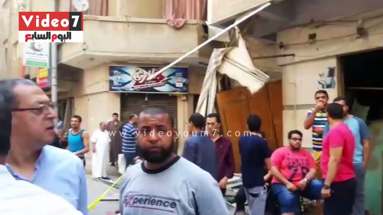 انفجار هائل بمحل جزارة وسط دمنهور نتيجة تسرب غاز