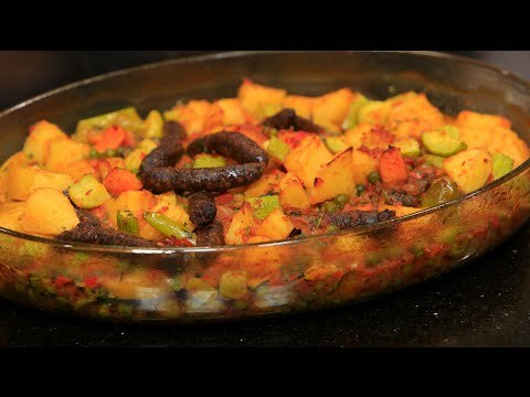 يخني السجق بالبطاطس والبسلة | الشيف شربيني