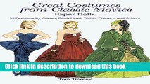 [Download] Great Costumes from Classic Movies Paper Dolls: 30 Fashions by Adrian, Edith Head,