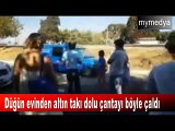 Düğün evinden altın takı dolu çantayı böyle çaldı