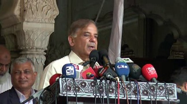 CM Punjab Shehbaz Sharif address at Huzuri Bagh, Lahore on 14 August 2016