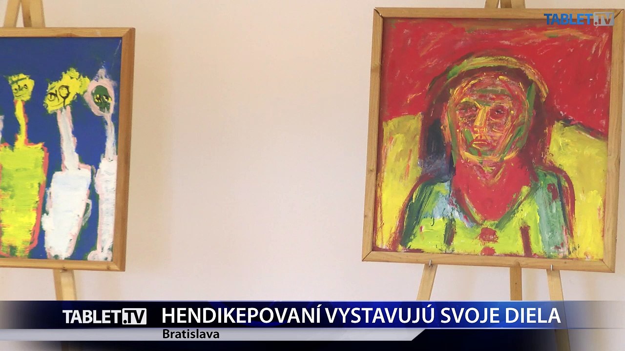 Na ministerstve obrany vystavili diela hendikepovaných umelcov
