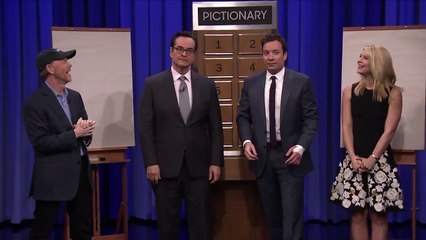Une partie de Pictionnary entre Claire Danes, Ron Howard et Jimmy Fallon