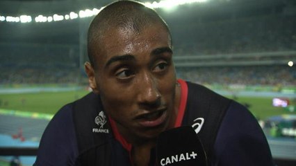 Jeux Olympiques 2016 - Jimmy Vicaut après sa finale du 100m