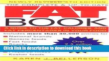 [Popular Books] The Complete and Up-to-Date Fat Book: A Guide to the Fat, Calories and Fat