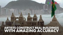 Rio Daily: The intricate beach sand castles