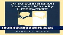 [Popular Books] Antidiscrimination Law and Minority Employment: Recruitment Practices and