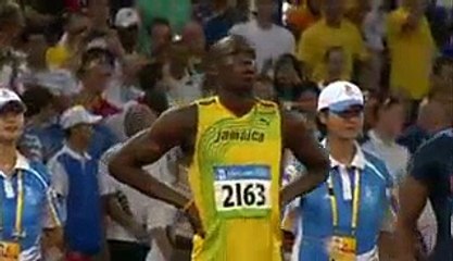 Скачать видео: Usain Bolt Breaks 100m World Record In 9.69 Seconds - Beijing 2008 Olympics(240)