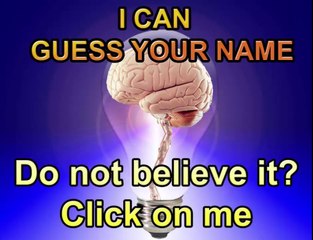 First Video - Software / artificial intelligence capable guess your name