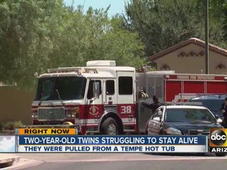 Two-year-old twins in "extremely critical" condition after Tempe near-drowning