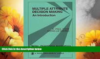 READ FREE FULL  Multiple Attribute Decision Making: An Introduction (Quantitative Applications in