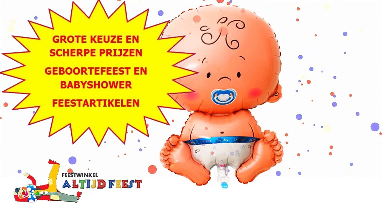 Geboortefeest vieren? Leuke feestartikelen bij Feestwinkel Altijd Feest