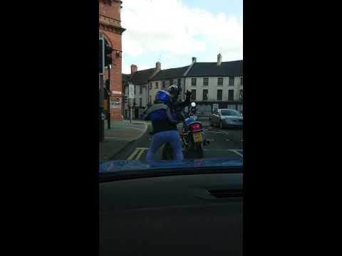 Motorcyclists Perform Funky Dance While Stopped at Traffic Lights