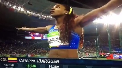 Caterine Ibarguen Campeona Olimpica Salto Triple Oro Vine a Buscarte